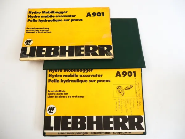 Liebherr A901 Hydro Mobilbagger Betriebsanleitung Ersatzteilliste 1972