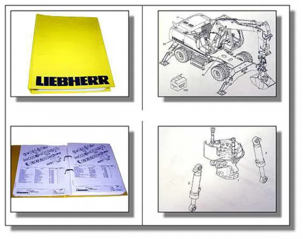 Liebherr A904 Litronic Bagger Ersatzteilliste Parts List 1999 Hydraulikbagger