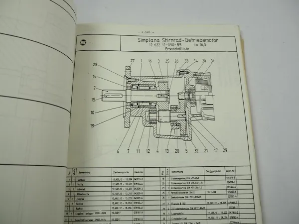 Liebherr Form 35K Turmdrehkran Ersatzteilkatalog Spare Parts List Pieces 1985