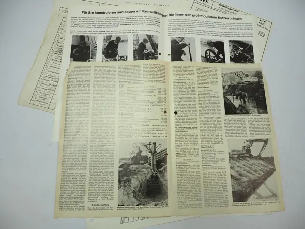 Liebherr Hydraulikbagger A901 A921 R921 Prospekt Sonderdruck technische Blätter
