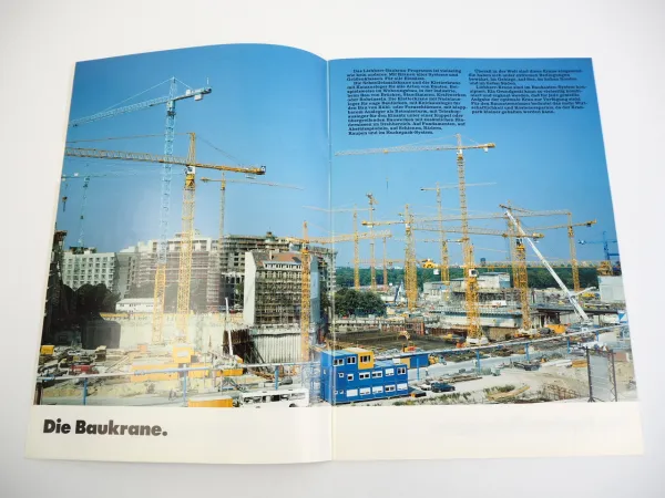 Liebherr Kran Bagger Raupe Lader Produktprogramm Prospekt 1998
