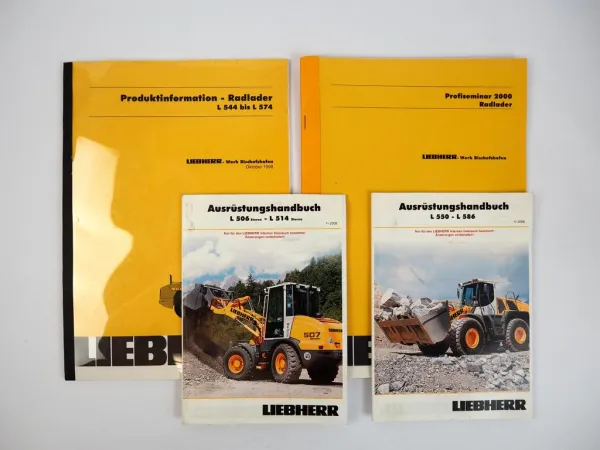 Liebherr L506 - L586 Radlader Produktinfo + Ausrüstungshandbücher 2008