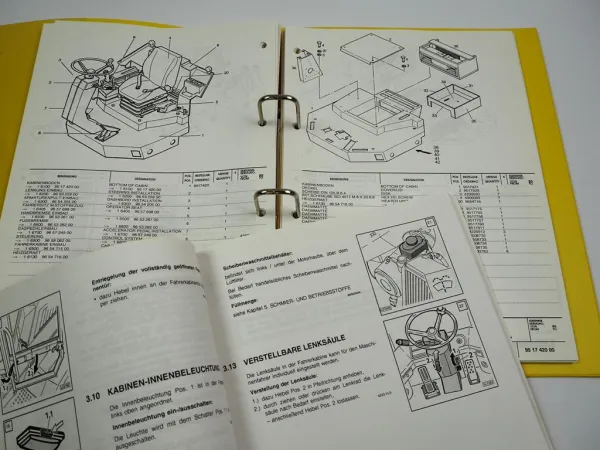 Liebherr L507 Stereolader Betriebsanleitung Ersatzteillatalog Typ 427 abSerie 29041