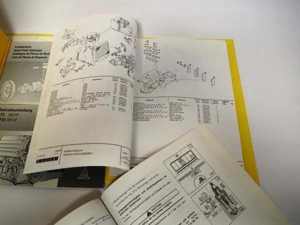 Liebherr L507 Stereolader Betriebsanleitung Ersatzteilliste Typ 427 abSerie 2904