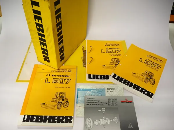 Liebherr L507 Stereolader Betriebsanleitung Ersatzteilliste Typ 427 abSerie 2904