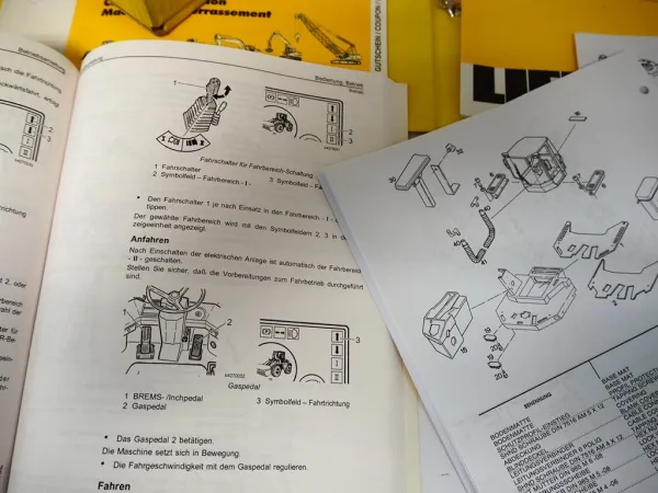 Liebherr L507 Stereolader Betriebsanleitung Ersatzteilliste Typ 427 abSerie 4299