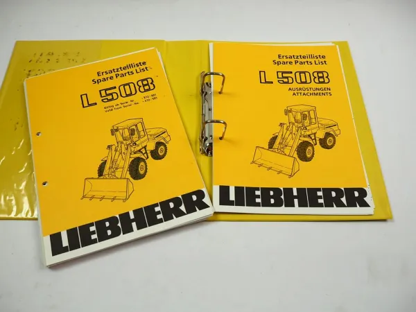 Liebherr L508 Typ 372 Ersatzteilliste Spare Parts List & Webasto HL 18 B D Luftheizung