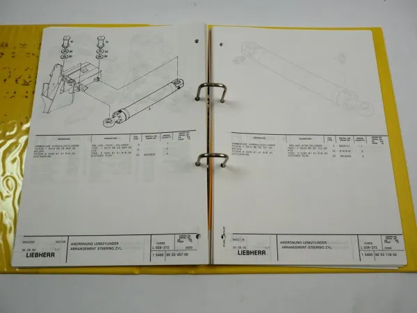 Liebherr L508 Typ 372 Ersatzteilliste Spare Parts List & Webasto HL 18 B D Luftheizung
