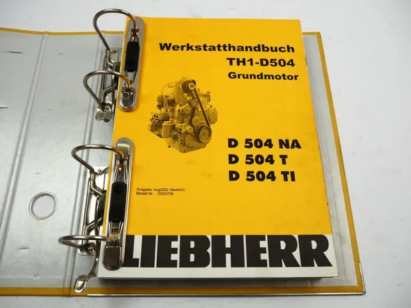 Liebherr L512 L514 524 L534 Dieselmotor D504 NA T TI Werkstatthandbuch Reparatur