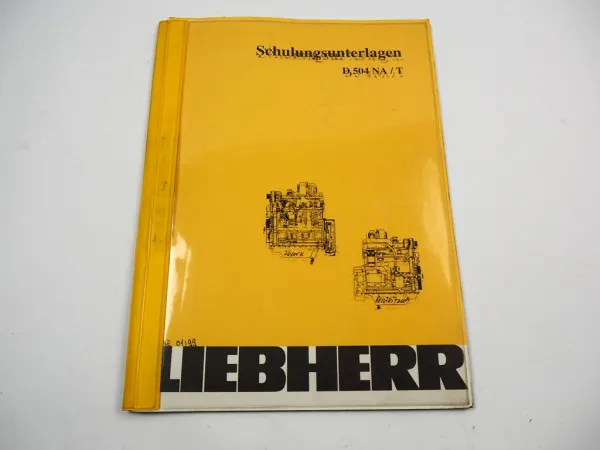 Liebherr L512 L514 Schulung D504 NA T Dieselmotor Werkstatthandbuch 1998