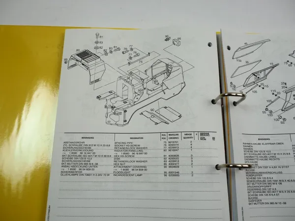 Liebherr L544 Radlader Betriebsanleitung Ersatzteilliste Typ 442 abSerie 0104