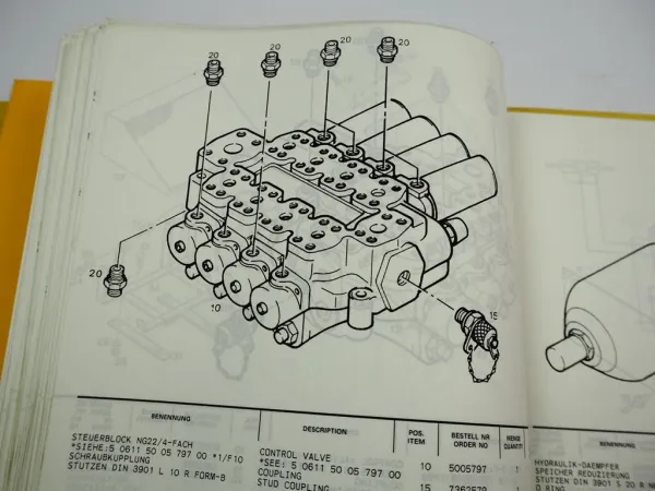 Liebherr L551 Radlader Ersatzteilliste Spare Parts List Typ 274 Stand 1990