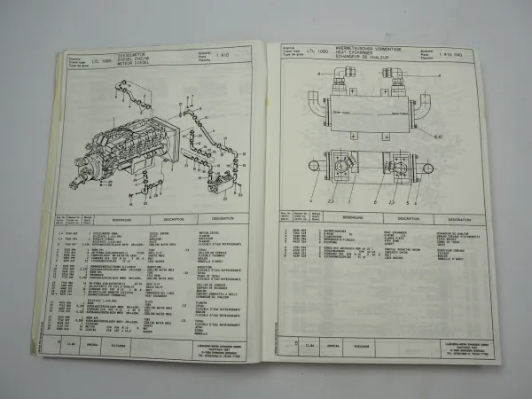 Liebherr LTL 1080 Mobilkran Ersatzteilliste Ersatzteilkatalog 1986