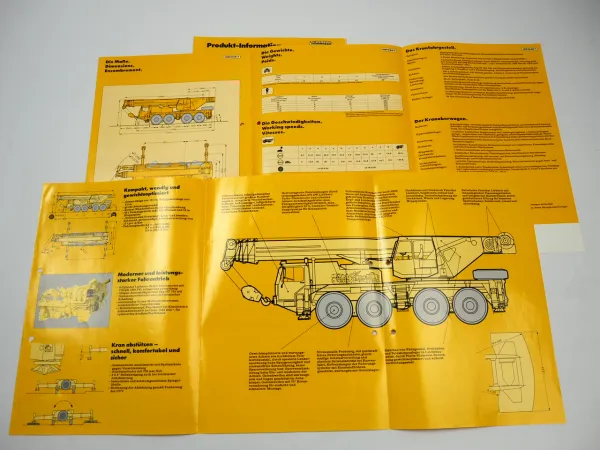 Liebherr LTM 1060-1 Mobilkran D9306TI Motor Prospekt Technische Daten 1992