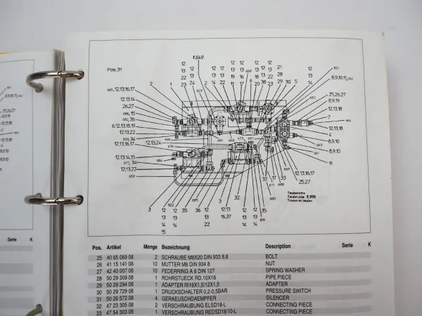 Liebherr LTM 1050-04 Mobilkran Ersatzteilliste Ersatzteilkatalog 2003