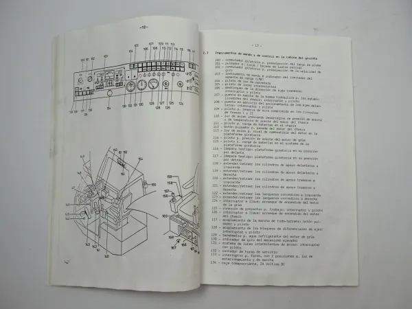 Liebherr LTM 1060 Mobilkran Betriebsanleitung Wartung Ersatzteilliste 1985