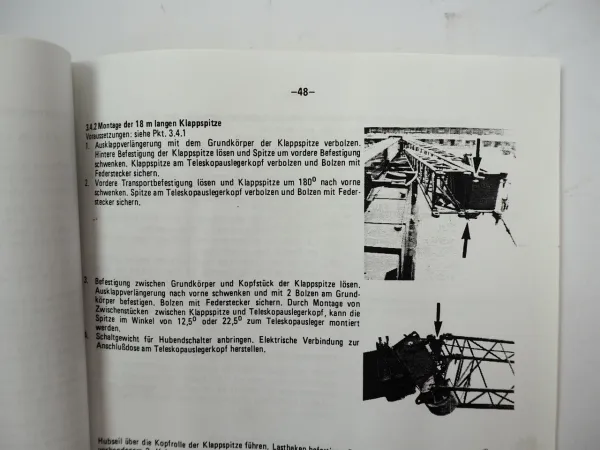 Liebherr LTM 1060 Mobilkran Betriebsanleitung Wartung Ersatzteilliste 1985