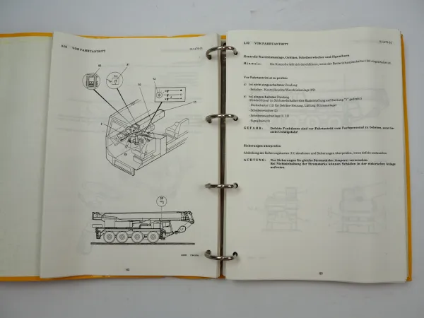 Liebherr LTM 1070 Mobilkran Betriebsanleitung Wartung 1994