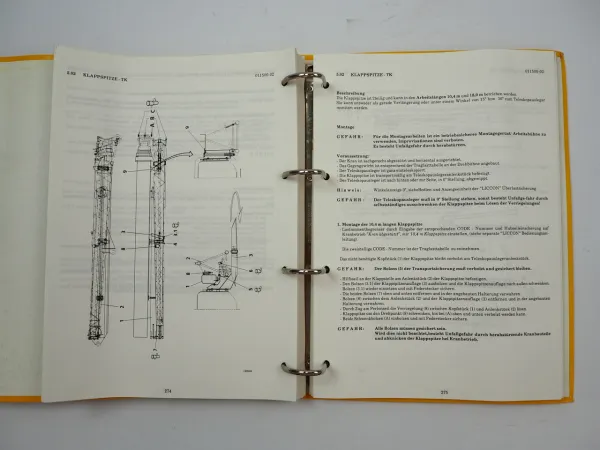 Liebherr LTM 1070 Mobilkran Betriebsanleitung Wartung 1994