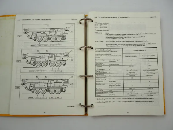 Liebherr LTM 1090-1 Mobilkran Betriebsanleitung Wartung 1994
