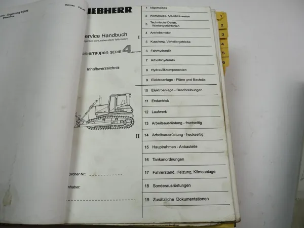 Liebherr PR724 734 744 754 764 Serie4 Litronic Service Handbuch Werkstatthandbuch