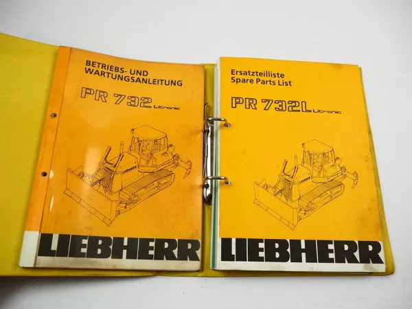 Liebherr PR732 L Litronic Typ 412 Planierraupe Betriebsanleitung Ersatzteilliste