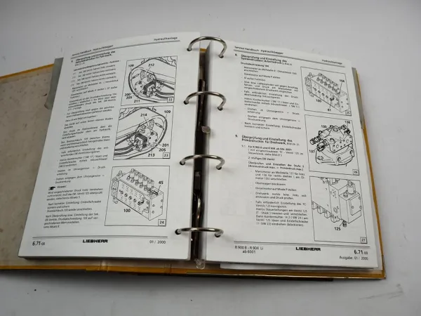 Liebherr R900B 900C 904 / 914 924 934 944 + B Litronic Service Handbuch Werkstatthandbuch