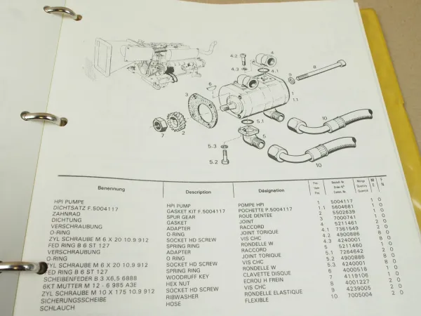 Liebherr R912 Ersatzteilkatalog Ersatzteilliste Teilekatalog Parts List 1982