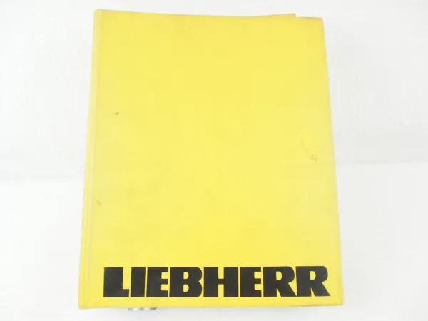 Liebherr R912 HD SL Betriebsanleitung Ersatzteilliste Wartung Prospekt 1990