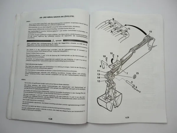 Liebherr R934 B Litronic Tunnel Betriebsanleitung Wartungsanleitung 2004