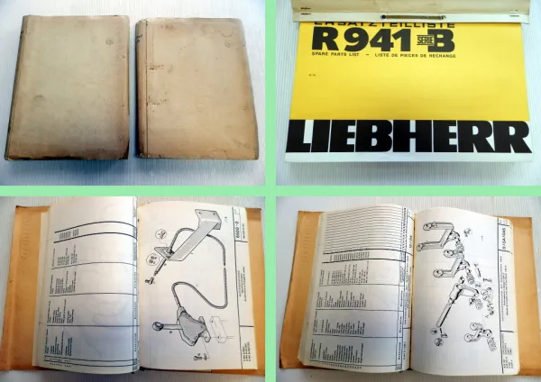Liebherr R941 B Hydro Raupenbagger Ersatzteilliste Spare Parts List 1974