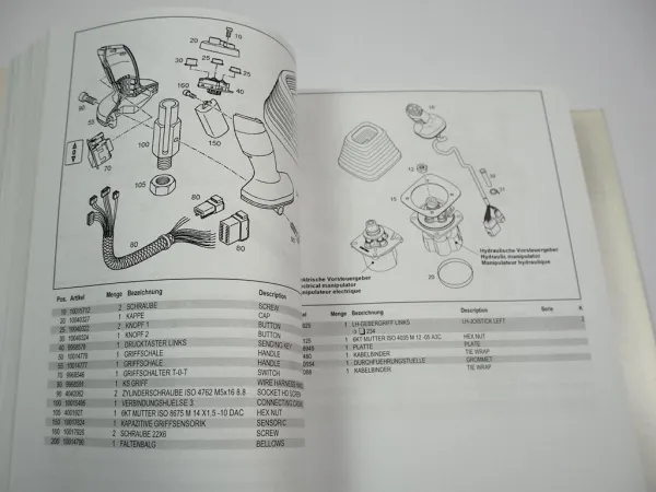 Liebherr R944 C Litronic Bagger 791 Betriebsanleitung Ersatzteilliste Spare parts List