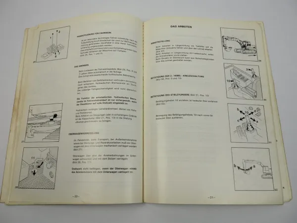 Liebherr R952 Raupenbagger Betriebsanleitung Wartungsanleitung 1988