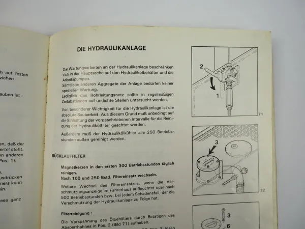 Liebherr R952 Raupenbagger Betriebsanleitung Wartungsanleitung 1988