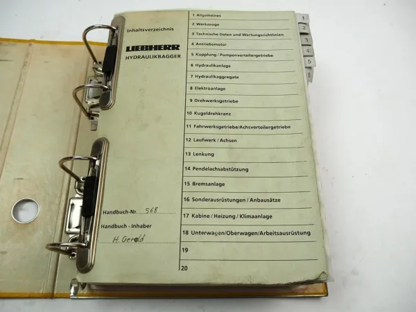 Liebherr R954 R964 R974B R984B Service Handbuch Bagger Werkstatthandbuch Reparatur