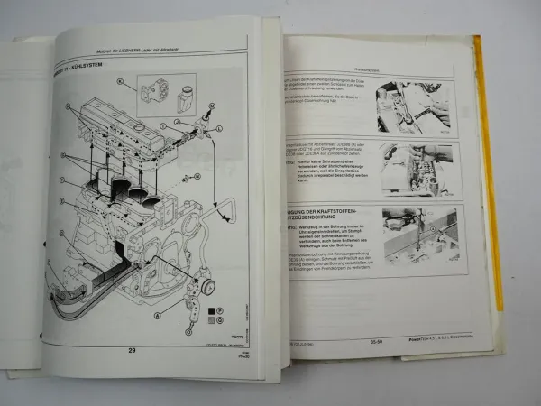 Liebherr Radlader mit Allrad PowerTech 4,5l 6,8l Motor Schulungshandbuch 1996