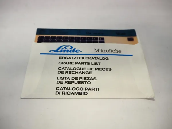 Linde E 12 15 16 Elektro Gabelstapler Ersatzteilkatalog Microfiches ab 05/1987