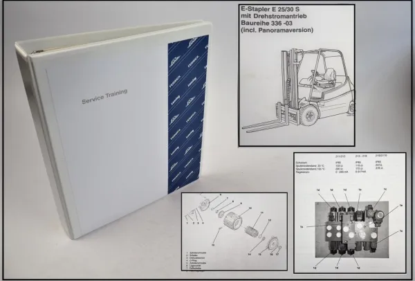 Linde E 25 30 S Typ 336-03 Stapler Service Training Werkstatthandbuch 2004