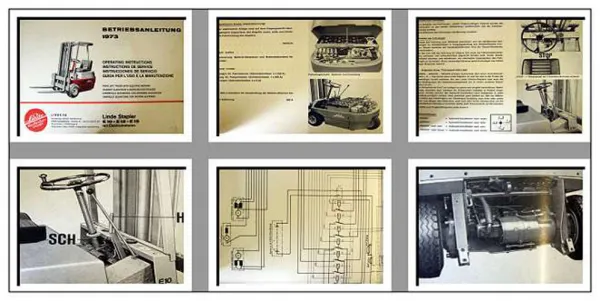 Linde E10 E12 E15 Gabelstapler Betriebsanleitung