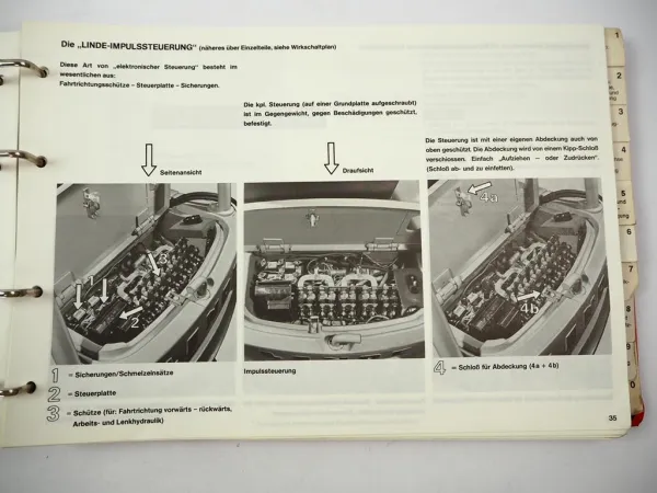 Linde E12 E15 E15S Typ 324 Elektrostapler Betriebsanleitung Ersatzteilliste 1984