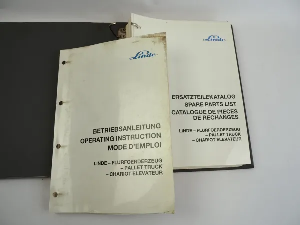 Linde EFG 11.2 Elektro Gabelstapler Betriebsanleitung Ersatzteilliste 1990er Jahre
