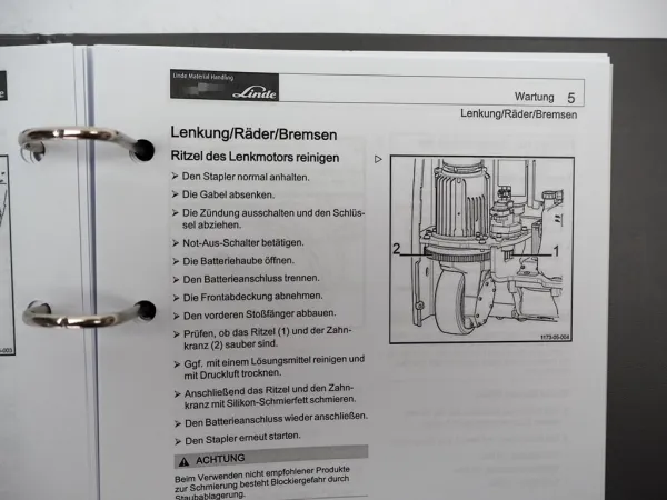 Linde L 14 16 20 AP i Elektro Hochhubwagen Betriebsanleitung Wartung 2019