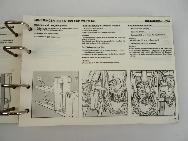 Linde N20N N25N Typ 145 Hubwagen Betriebsanleitung Ersatzteilliste 1992