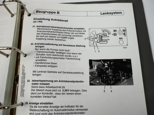 Linde R25F Typ 049 Service Training Schaltpläne Werkstatthandbuch