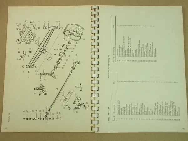 Lindner 1450 A N Traktor Bedienungsanleitung und Ersatzteilliste Juli 1985