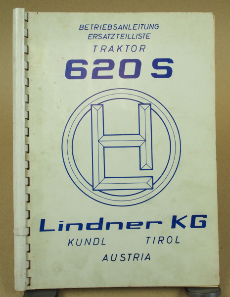 Lindner 620SN 620SA Traktor Bedienungsanleitung und Ersatzteilliste Oktober 1978