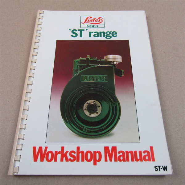 Lister ST1 ST2 ST3 STW2 STW3 and Marine Diesel Engines Workshop Manual 1981