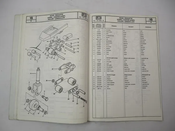 LOC Epsiloc E18 E20 Elektro Hubwagen Betriebsanleitung Ersatzteilliste
