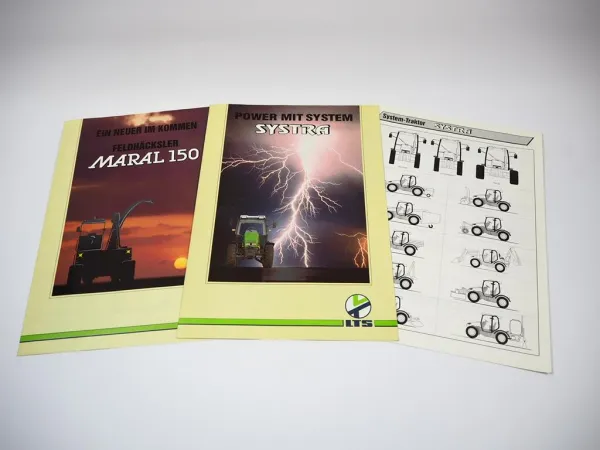LTS Systra 40 53 Traktor Maral 150 Feldhäcksler Prospekte Technische Daten 90er