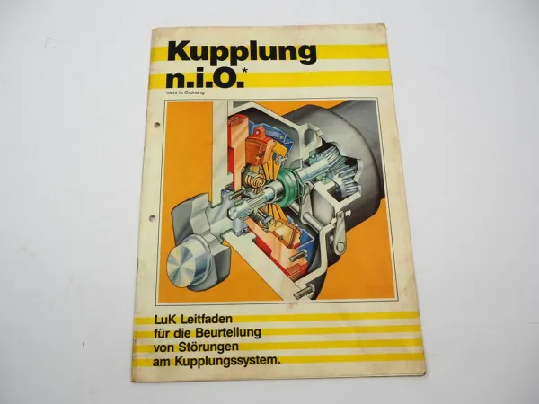 LuK Kupplungen Leitfaden Störungsbeseitigung für PKW LKW Schlepper 1988